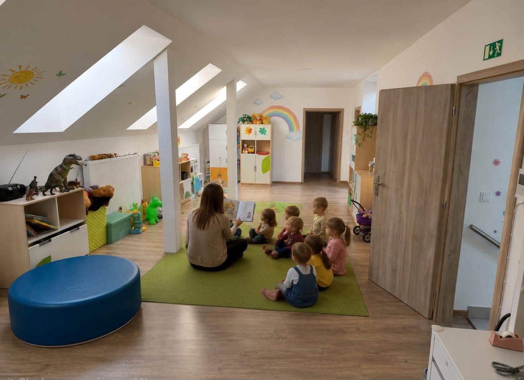 Děti při společném programu v herně